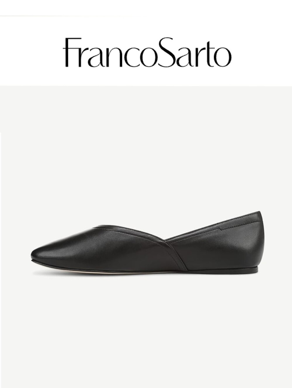 NIB Franco Sarto Women's Flexa Adalina Ballet Flat Black Leather - Size 10